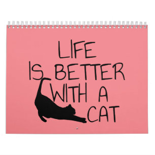 Het leven is leuker met een kat kalender