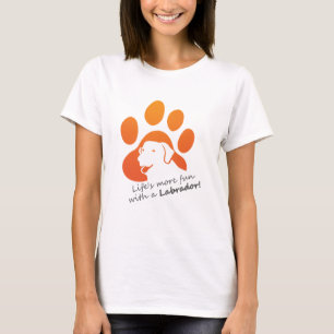 Het leven is leuker met een labrador t-shirt