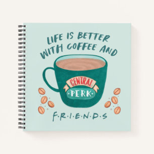 Het leven is leuker met koffie en FRIENDS™ Notitieboek