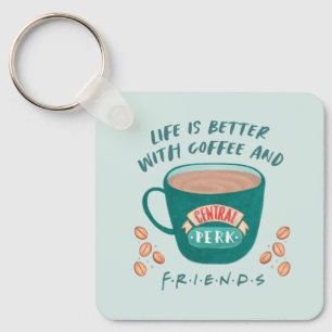 Het leven is leuker met koffie en FRIENDS™ Sleutelhanger