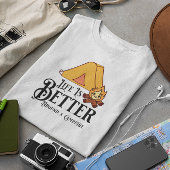 Het leven is leuker rond een kampvuur t-shirt