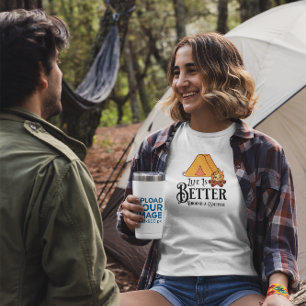 Het leven is leuker rond een kampvuur t-shirt