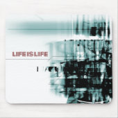 Het leven is leven muismat (Voorkant)