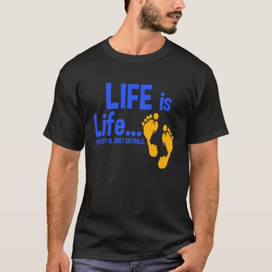 Het leven is levenslange ProLife-antiabortus Chris T-shirt (Voorkant)