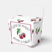 Het leven is lief, Cherry Party Snoep Favor Box Bedankdoosjes (Voorkant Zijde)