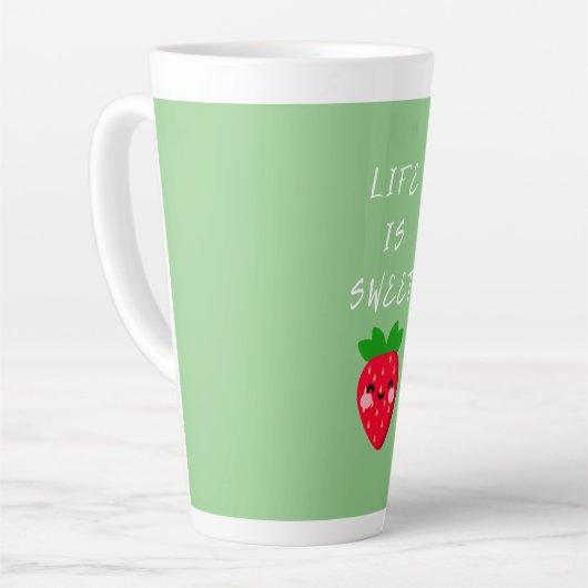 het leven is lief latte mok (Linkerhoek)