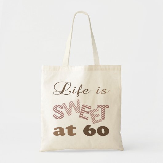 Het leven is lief op 60 tote bag (Voorkant)