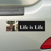 Het leven is LifeBumper Sticker (Op auto)