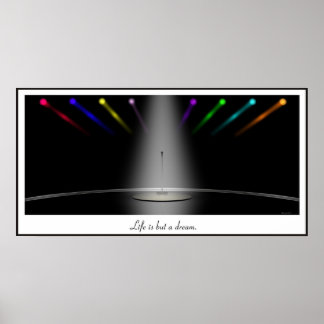 Het leven is maar een droom. poster
