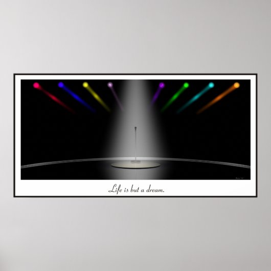 Het leven is maar een droom. poster (Voorkant)