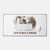 Het leven is maar een droomwonderland dat de rode  bureaumat (Keyboard & Muis)