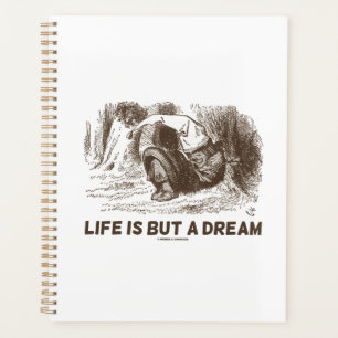 Het leven is maar een droomwonderland dat de rode  planner