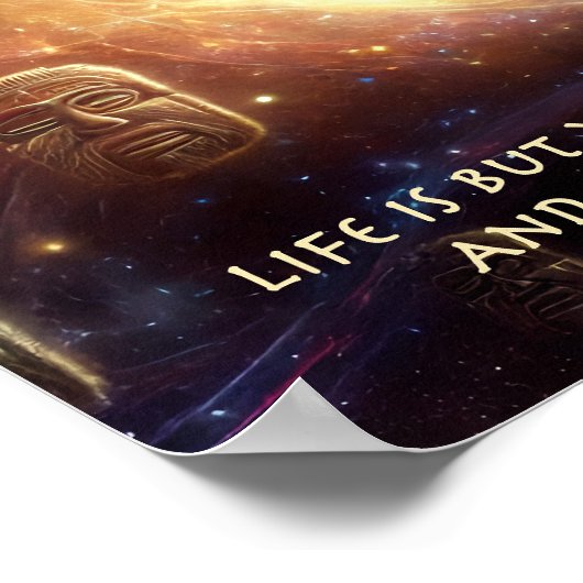 Het leven is maar een masker... poster (Hoek)