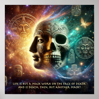 Het leven is maar een masker... poster