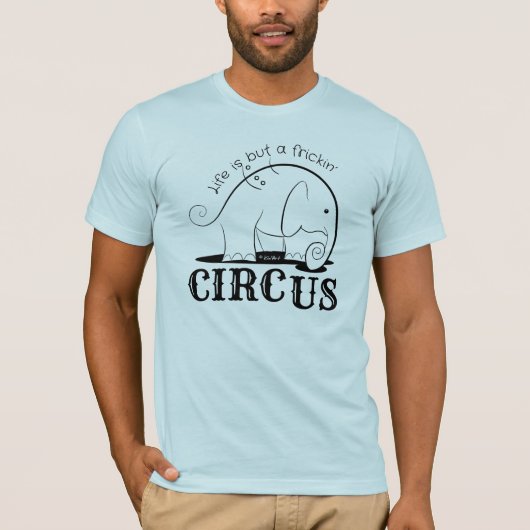 Het leven is maar een olifantendoedel. t-shirt (Voorkant)
