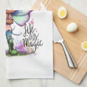 Het leven is magisch Lil' Fairy keukenhanddoeken (Quarter Fold)