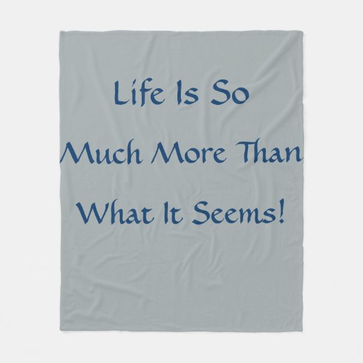 Het leven is meer fleece deken (Voorkant)
