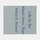 Het leven is meer fleece deken (Voorkant (Horizontaal))