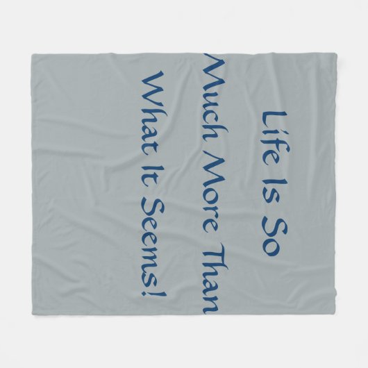 Het leven is meer fleece deken (Voorkant (Horizontaal))