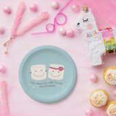 Het leven is meer Fun Marshmallow Friends Borden Papieren Bordje (Feest)