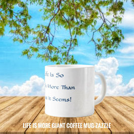 Het leven is meer grote koffiekop