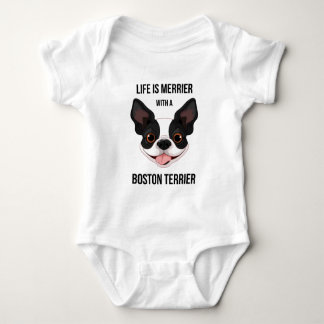 Het leven is Merrier met een Boston Terrier Romper