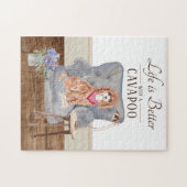 Het leven is met een Cavapoo Legpuzzel (Horizontaal)