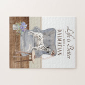 Het leven is met een Dalmatische puzzel Legpuzzel (Horizontaal)