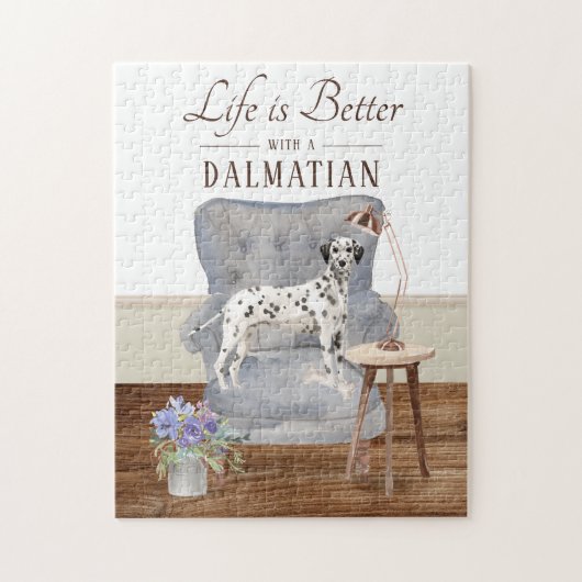 Het leven is met een Dalmatische puzzel Legpuzzel (Verticaal)