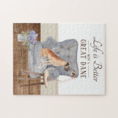 Het leven is met een geweldige deen-puzzel legpuzzel (Horizontaal)