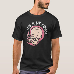 Het leven is mijn keuze Pro Life Anti-abortus Supp T-shirt