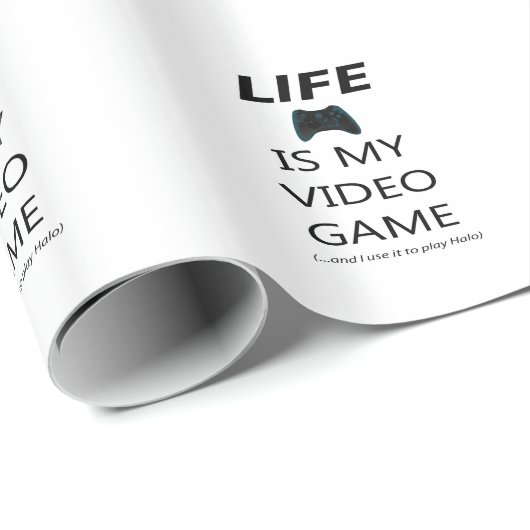 Het leven is mijn videogame (Halo) Cadeaupapier (Rol Hoek)