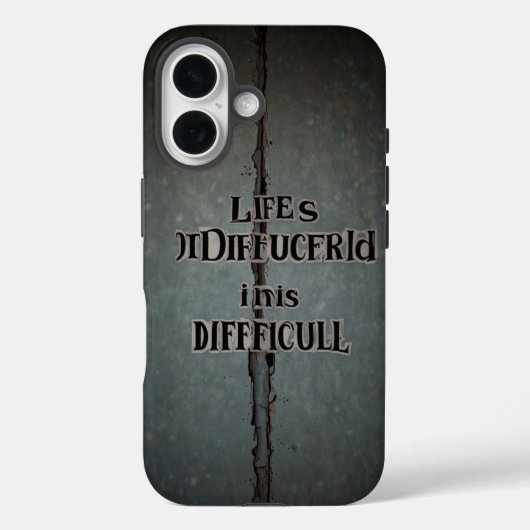 Het leven is moeilijk Case-Mate iPhone case (Achterkant)