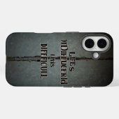 Het leven is moeilijk Case-Mate iPhone case (Achterkant (horizontaal))