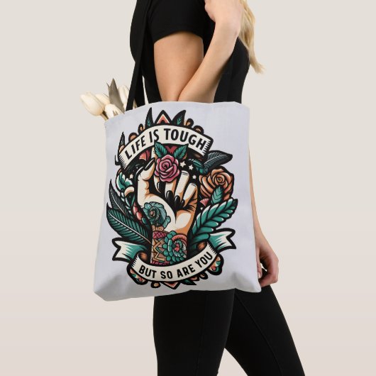 Het leven is moeilijk, dus jij ook. tote bag (Dichtbij)