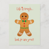 Het leven is moeilijk, maar jij ook! Goed kerstfee Feestdagenkaart (Voorkant)