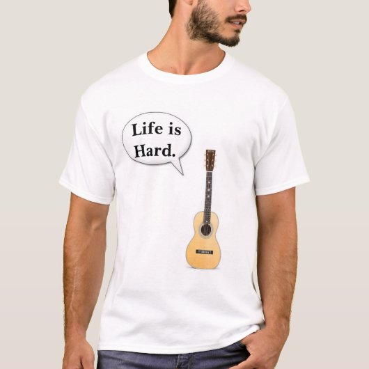 Het leven is moeilijk. t-shirt (Voorkant)