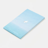 Het leven is mooi Aqua Beach Inspirerend Quote Post-it® Notes (Schuin)