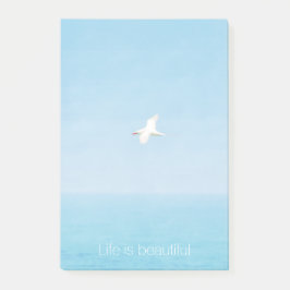 Het leven is mooi Aqua Beach Inspirerend Quote Post-it® Notes
