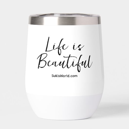 Het leven is mooi | Bedrijfsnaam Blog Brand (Achterkant)