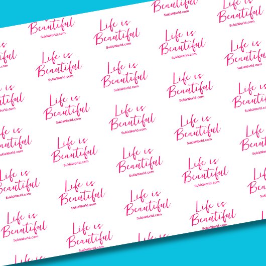 Het leven is mooi Blog Brand Website Pink Tissuepapier