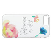 Het leven is mooi, elegant, , gepersonaliseerd Case-Mate iPhone case (Achterkant (Horizontaal))