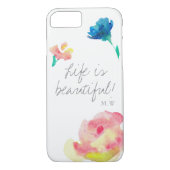 Het leven is mooi, elegant, , gepersonaliseerd Case-Mate iPhone case (Achterkant)