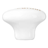 Het leven is mooi gepersonaliseerd keramische knop (Zijkant)