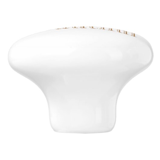 Het leven is mooi gepersonaliseerd keramische knop (Zijkant)