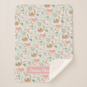 Het leven is mooi | Gepersonaliseerde Baby Sherpa Deken (Voorkant)