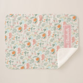 Het leven is mooi | Gepersonaliseerde Baby Sherpa Deken (Voorkant (horizontaal))