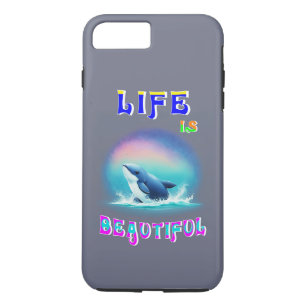 Het leven is mooi Hermanus Afrika September Whale iPhone 8/7 Plus Hoesje