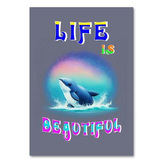 Het leven is mooi Hermanus Afrika September Whale Kaart (Voorkant)