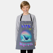 Het leven is mooi Hermanus Afrika September Whale Schort (Gedragen)